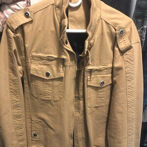 Men's Medium tan lined jacket